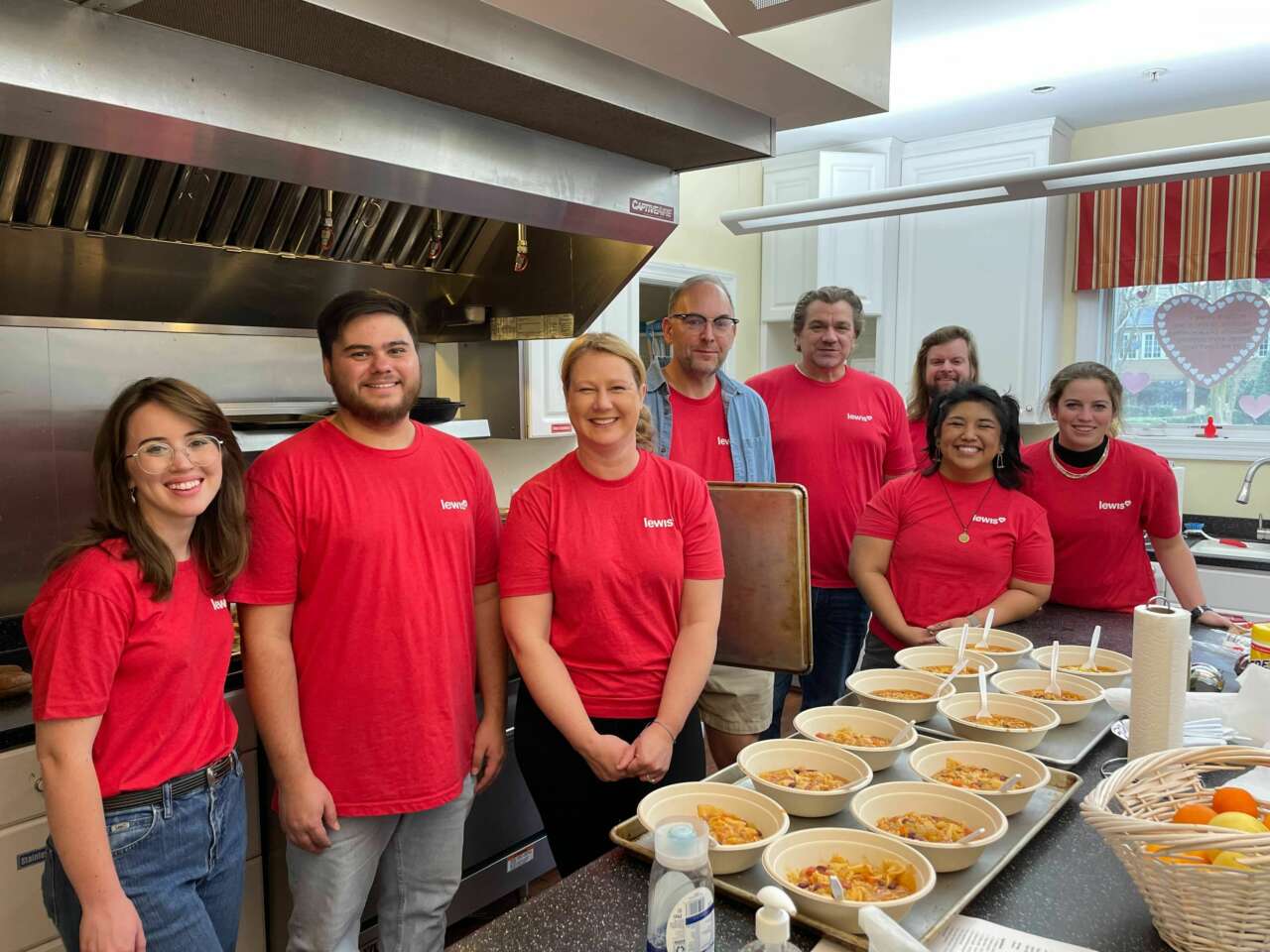 Lewis staff volunteers in Mobile, Ala.