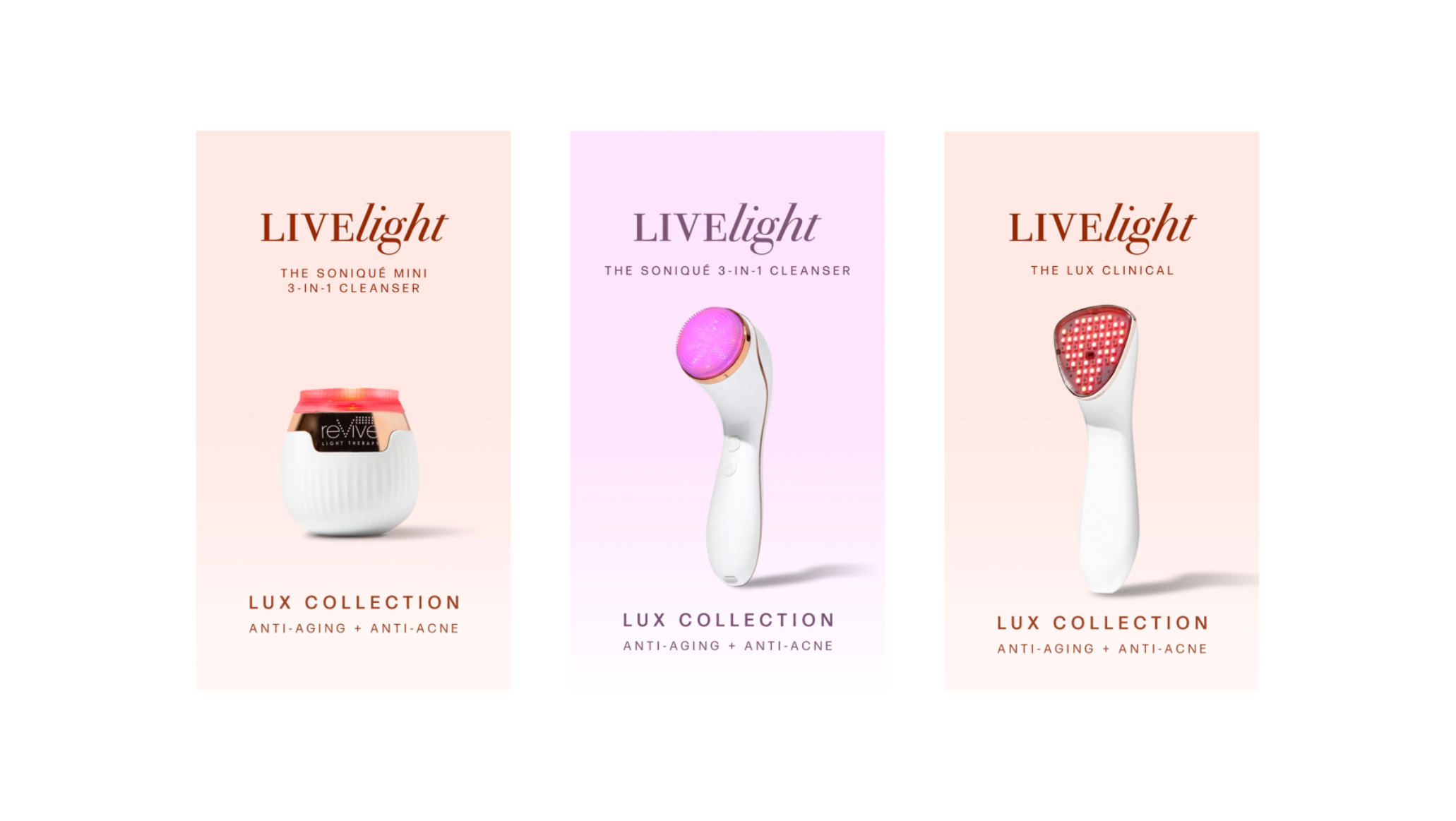 LIVElight Lux Collection Skincare Devices